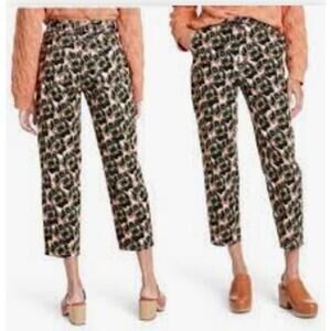 Chic High Waist Cropped Leopard Pants by Rachel Comey, Size 0